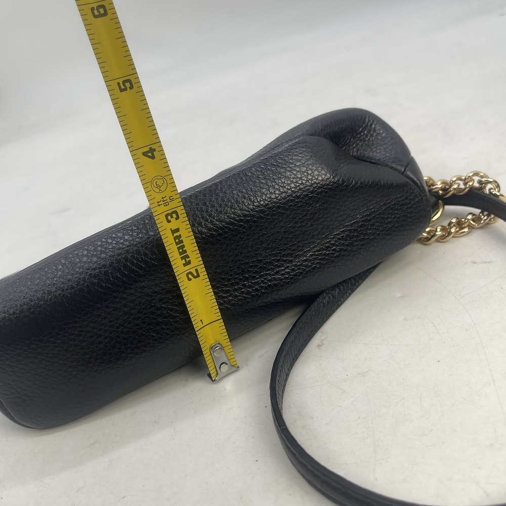 Coach Nora Kisslock Crossbody Shoulder Bag Black Chain - Picture 10 of 13